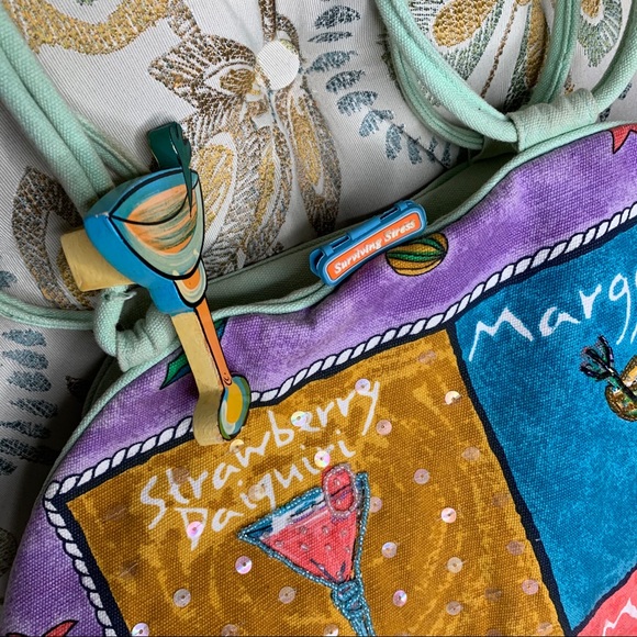 Quasby Novelty Margarita Martini Drinks Purse Bag - Picture 2 of 5